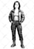 draw  illustrations in black and white, characters, objects, background and more
