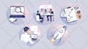 create web and app illustrations for storytelling and branding