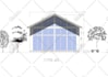 draw architectural 2d floor plan and blueprint
