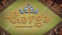 design attractive name base using walls in clash of clans
