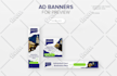 design 6 professional web banners for ads