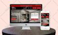 design interior, hvac, roofing, plumbing, renovation or construction website