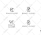 create eyecatching modern text or minimal logo