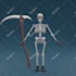 model simple 3d character from 2d to 3d in blender