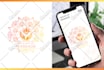design custom watercolor mandala logo