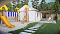 do 3d backyard landscape design with patio pergola deck garden outdoor kitchen