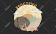 hand drawn illustration, artwork, vintage, surf style, design clothing brand