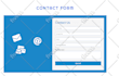 develop php contact form, responsive html form
