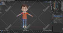 do 3d character modeling stylized and realistic with texturing and rigging