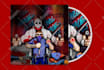 create an illustrated album cover using a realistic style
