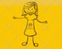 draw cute stick figure illustrations