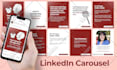 create linkedin carousel post design
