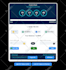 ico website or cryptocurrency selling site and erc20 token