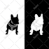 design logo professional dog silhouette illustration  vector