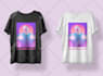 turn your photo into vaporwave style vector art