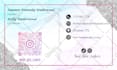 do professional feminine glitter  business card, credit card