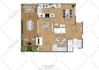create 2d color floor plans from matterport models