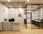 create office workspace, coworking open space and home office 3d interior design