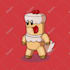 draw 2d cartoon character illustration for you