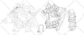 draw 2d game character design for your indie game