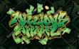 create graffiti text style logo for you
