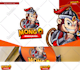 design cute cartoon and mascot logo brand with merchandise