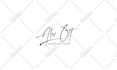design signature handwritten photography scripted cursive logo