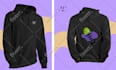 hoodie design with custom design and varsity jacket plus 3d mockup