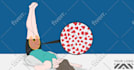 draw yoga and exercise poses illustration for facebook ads or post