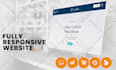 design and develop a professional responsive website on wordpress or wix