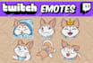 create a cute custom emotes for twitch or kick