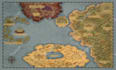 draw a detailed hand drawn fantasy map for your dnd or rpg world