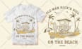 make retro vintage t shirt design for summer beach