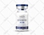 design peptide, vial, product label design, 3d mockup