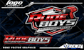 create automotive logo, racing, car wash, with chrome style