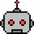 create simple pixel art logo and titles