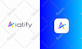 do modern tech, apps, ai, saas, startup, agency,  software logo
