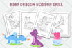 make scissors skill dot marker coloring book pages for kdp interior
