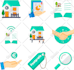 design vector graphic icons for your website and mobile apps