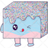 design cute cartoon illustration, mascot, food character