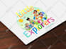design daycare childcare babyshop school and kids logo
