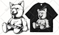 do pop illustration t shirt design for clothing brand