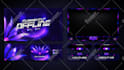 design a professional twitch overlay and streaming package