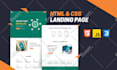 design modern html landing page or website development