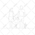 draw vector, line art illustrations