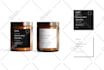 do editable candle label design template