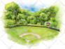 do exterior interior architectural sketches, watercolor rendering and concept