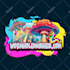 do modern trippy psychedelic style logo design