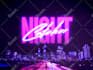make an 80s style retro text logo