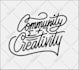 hand drawn monoline lettering,typography,with vintage retro